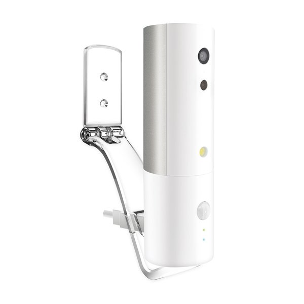Amaryllo Hermes Biometric Auto Tracking Portable Security Camera, White ACC1308E51WHC1